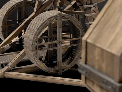 MEDIEVAL Trebuchet 3D model purchase
