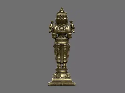 Standing Lady Deepam Low-poly 3D model