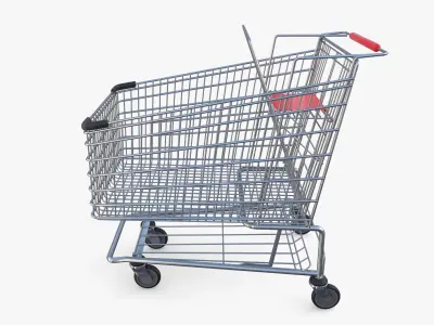 Shopping cart v8 3D model