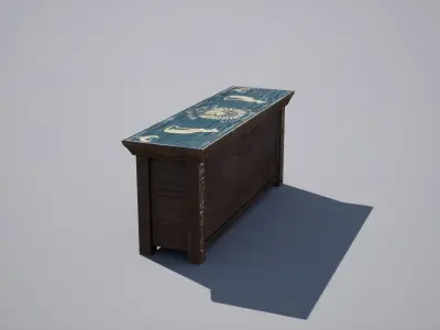Egyptian Table Low-poly 3D model purchase