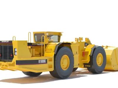 Underground Mining Loader Cat R1600G 3D model