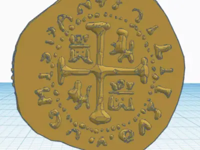Doubloon spanish coin 3D model