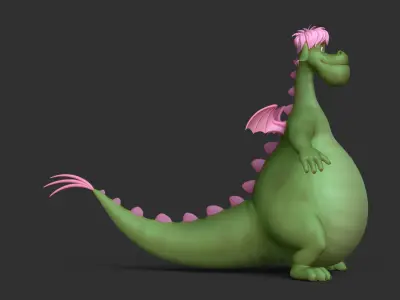 Elliott the Dragon 3D model