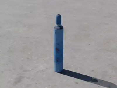 Oxygen Cylinder 3D model