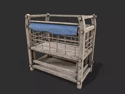 Medieval Environment Props 5 Farm Tools  Storage Pack 2 Low-poly 3D model