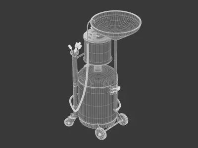 Garage Oil Dispensing System Air Operated 3D model