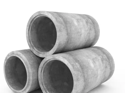 Concrete Pipe 3D model purchase