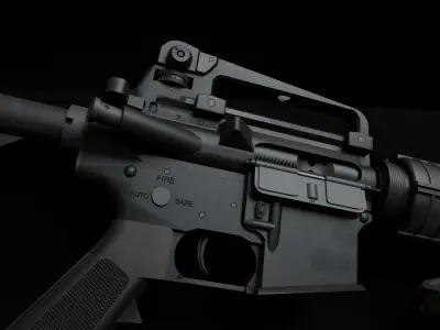 M4A1 Carbine Low-poly 3D model order