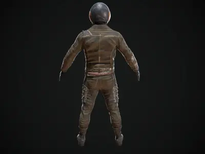 Skull armor 16 Low-poly 3D model