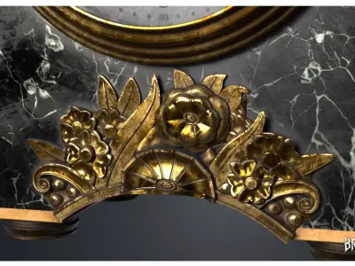 Mantel Clock 4 - Clocks 1900s 3D model