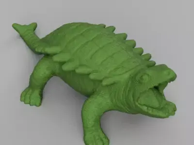 dinosaure carapace 3D print model