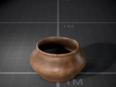 Medieval Jugs Free low-poly 3D model