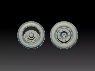 Truck wheels 3D model by federico-felici