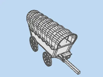 Wagon - Conestoga 3D model