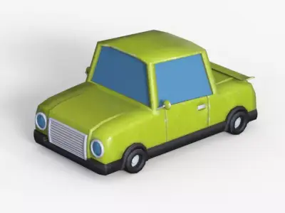 Cartoon Car Free 3D model