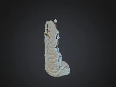 Legendary Sword in Stone 3D Model 3D model