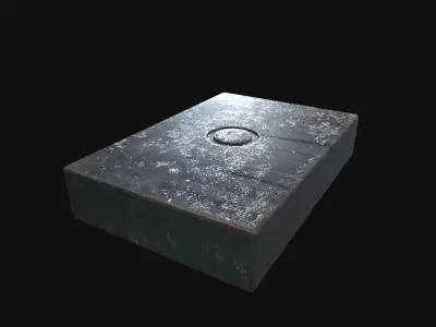 Medieval Eye Punch Stamp Low-poly 3D model