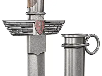 Dagger 1925   Low-poly 3D model