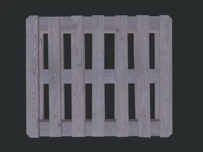 Euro Pallet 02 Low-poly 3D model