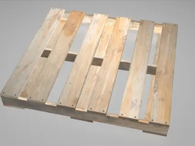 Wood Pallet low poly Low-poly 3D model