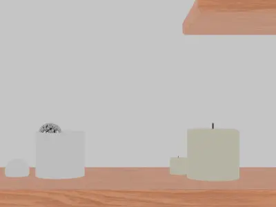 3d wall shelf Free low-poly 3D model
