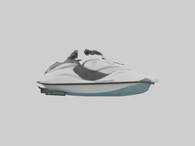 Jet Ski model Low-poly 3D model