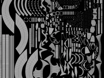 Fantasy axe 1 Stylized game ready 3d model Low-poly 3D model