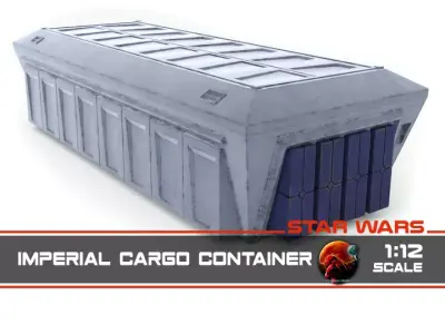 Imperial Cargo Container 1-12 scale Blackseries  3D print model