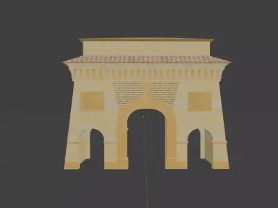 Schei Gate - Historic Landmark from Brasov 3D model