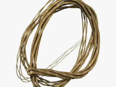 Rope from Four Cords 3D model