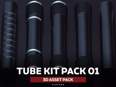 SFDEMIR Tube Kitbash 01 3D Model Collection  3D model