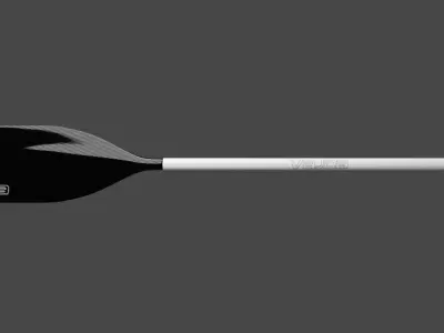 Canoe paddle  Low-poly 3D model