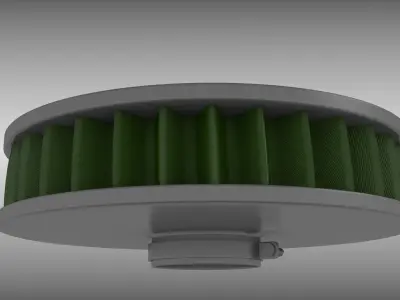 Air Filter 3D model Textured