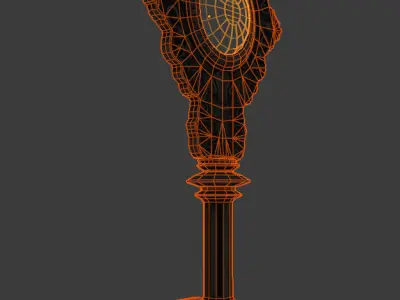 Devil Key Prop Pbr Lowpoly Low-poly 3D model