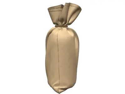 canvas money bag 3D model