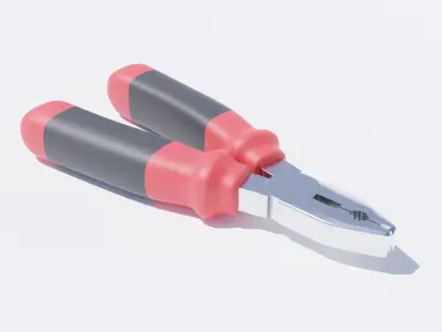 Pliers Low-poly 3D model buy