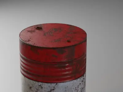 Oil Barrel Low-poly 3D model purchase