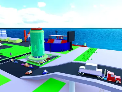 SimplePoly Urban - Low Poly Assets Low-poly 3D model Low-poly 3D model