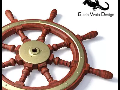 Steering wheel 3D model