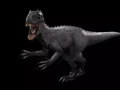 velociraptor dinosaur 3D model