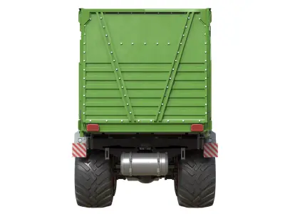 Fendt Tigo Trailer Low-poly 3D model