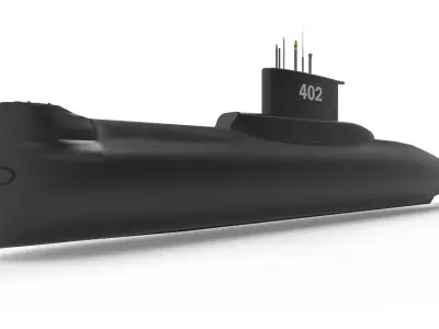 KRI NANGGALA type 209 1300 402 3D model