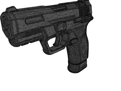 Futuristic SciFi Energy Pistol 3D model