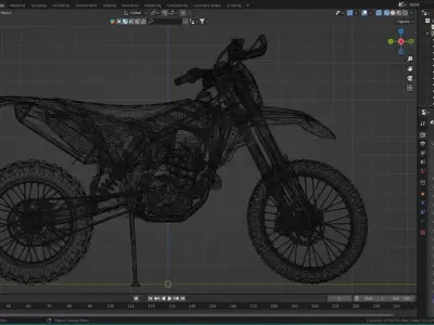 2023 KTM XC-350F 3D model