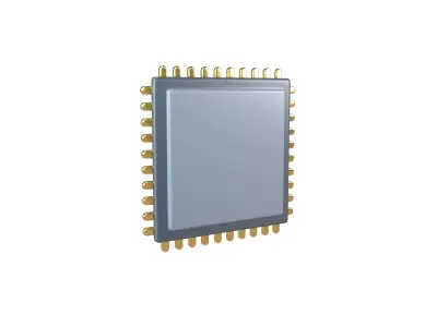 Chip Icon v1 001 Low-poly 3D model