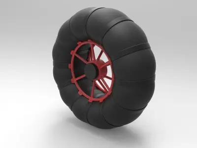 Low-pressure wheel 3D model