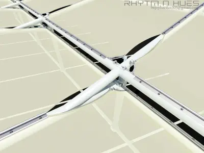 Fabric Shade Structure Free 3D model