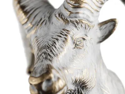 Ram Goat Head Trophy by lllax 3D model
