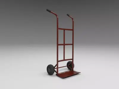 Elevator cart Low-poly 3D model