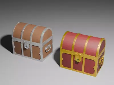 antique chest 3D print model